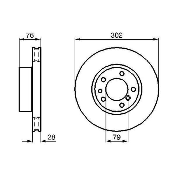 BOSCH Bremsscheibe