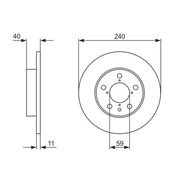 BOSCH Bremsscheibe