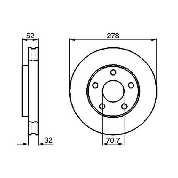 BOSCH Bremsscheibe