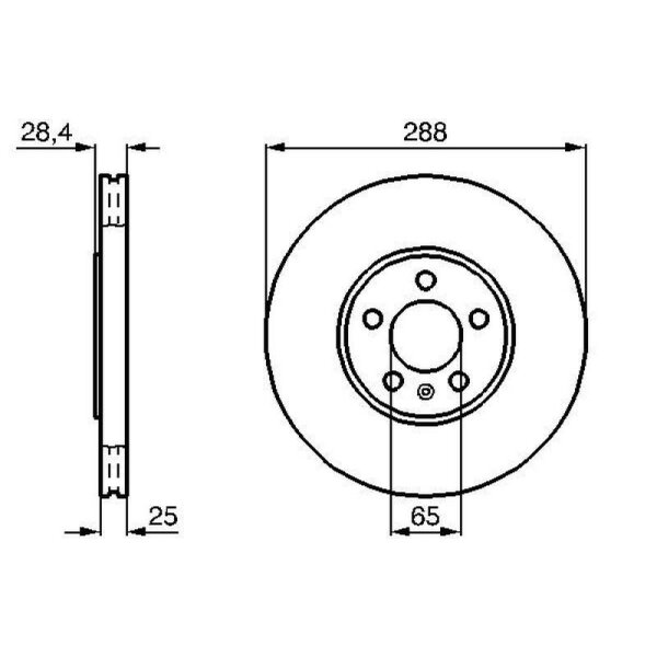 BOSCH Bremsscheibe