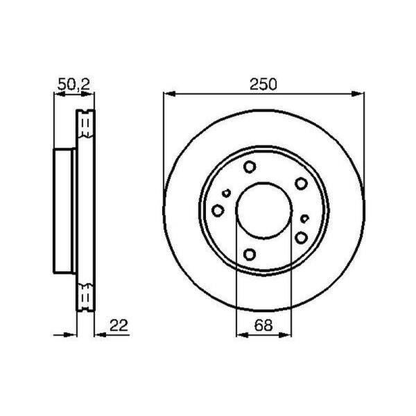 BOSCH Bremsscheibe