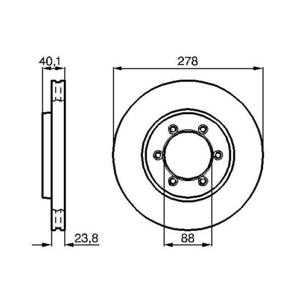 BOSCH Bremsscheibe