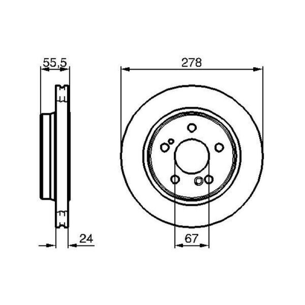 BOSCH Bremsscheibe