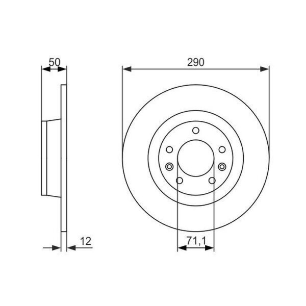 BOSCH Bremsscheibe