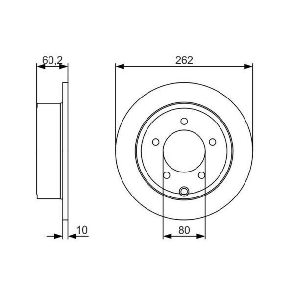 BOSCH Bremsscheibe