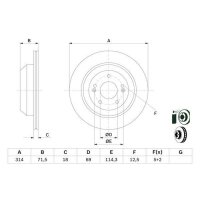 BOSCH Bremsscheibe