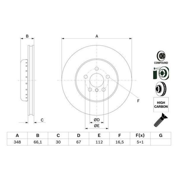 BOSCH Bremsscheibe