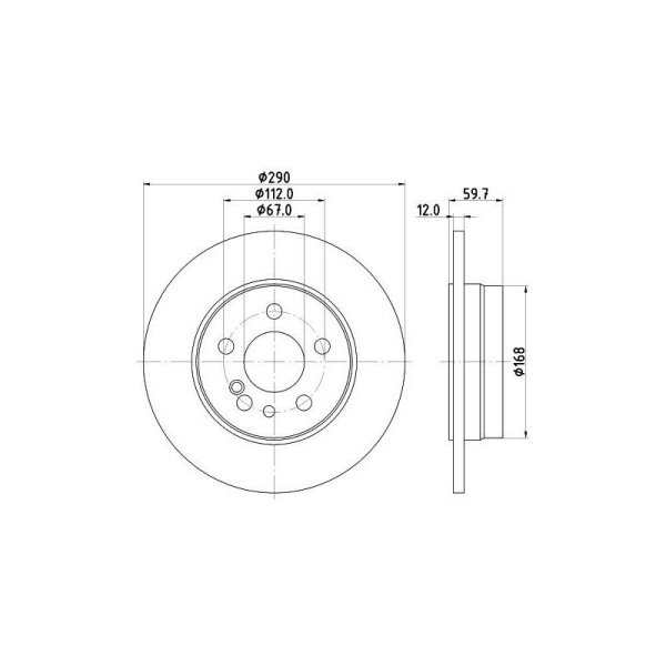 HELLA Bremsscheibe