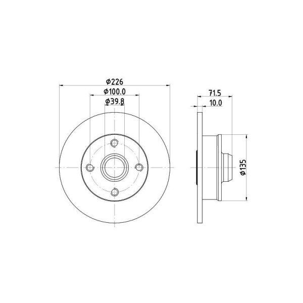 HELLA Bremsscheibe