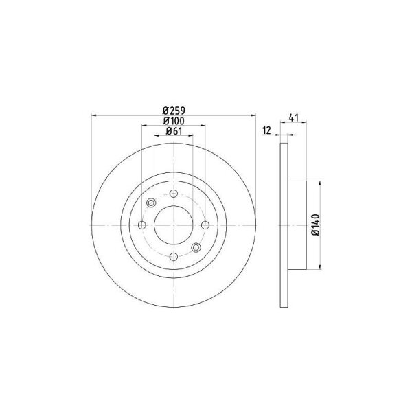 HELLA Bremsscheibe