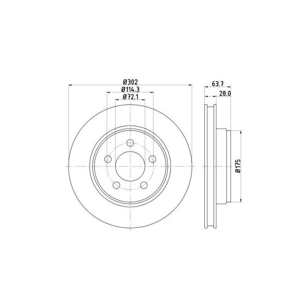 HELLA Bremsscheibe