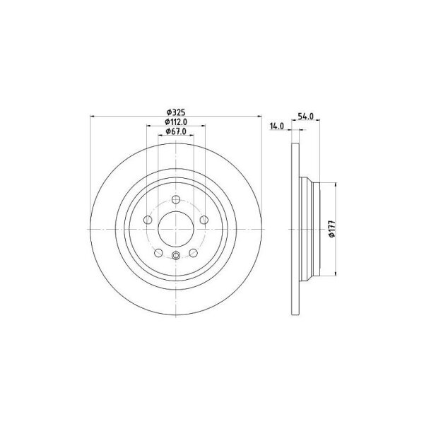 HELLA Bremsscheibe