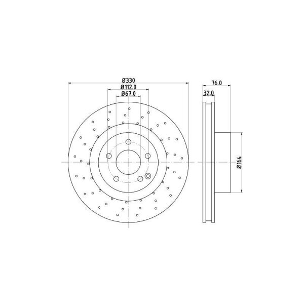 HELLA Bremsscheibe