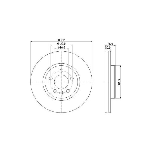 HELLA Bremsscheibe