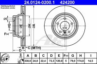 2x ATE Bremsscheibe vorne für BMW 3er (E90)