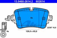 ATE Bremsbelagsatz hinten für AUDI A8 (F8) PR-Code:...