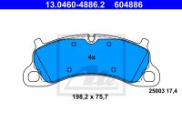ATE Bremsbelagsatz vorne für PORSCHE 911 Targa (991)