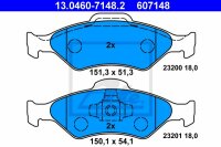 ATE Bremsbelagsatz vorne für FORD FIESTA IV (JAS, JBS)