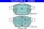 ATE Ceramic Bremsbelagsatz vorne f&uuml;r SEAT TOLEDO II (1M2) PR-Code: 1LN, 1LE, 1ZE, 1ZH