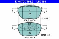 ATE Ceramic Bremsbelagsatz vorne f&uuml;r VOLVO V50 (545, M)