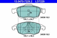 ATE Ceramic Bremsbelagsatz vorne für DS DS5 (K, KF)
