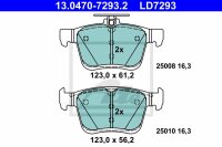 ATE Ceramic Bremsbelagsatz hinten f&uuml;r SEAT LEON SC (5F5) PR-Code: 1KE