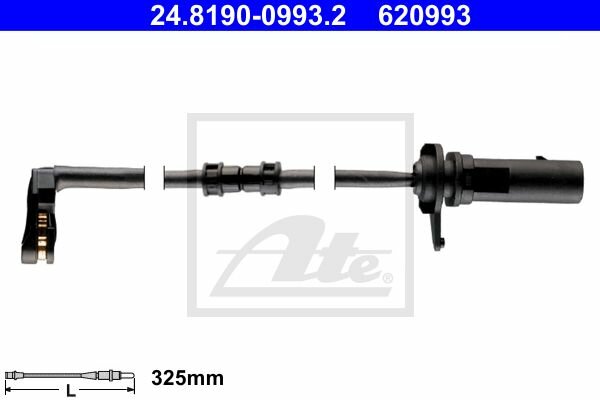 2x ATE Warnkontakt vorne f&uuml;r AUDI A6 Avant (4G) PR-Code: 1LF