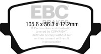EBC Redstuff Bremsbeläge Hinterachse DP32278C