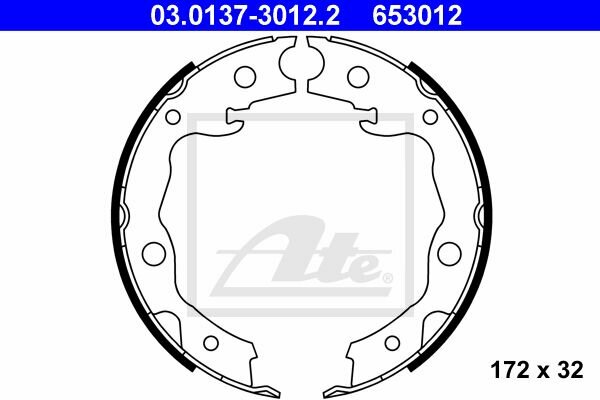 ATE Bremsbackensatz hinten f&uuml;r NISSAN JUKE (F15)