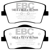 EBC Blackstuff Bremsbeläge Vorderachse DPX2365