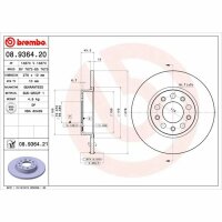 2x BREMBO Bremsscheibe hinten für JEEP RENEGADE SUV...