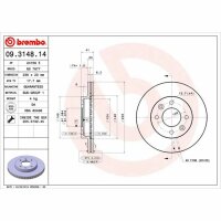 2x BREMBO Bremsscheibe vorne für RENAULT CLIO I...