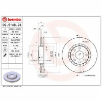 2x BREMBO Bremsscheibe vorne für OPEL ASCONA C CC (J82)