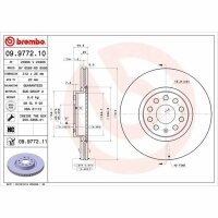 2x BREMBO Bremsscheibe vorne für SEAT LEON (KL1)...