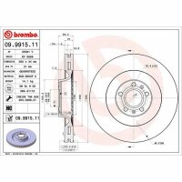 2x BREMBO Bremsscheibe vorne für VW PHAETON (3D_)...