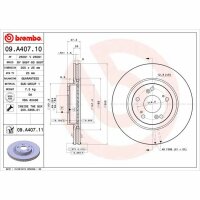 2x BREMBO Bremsscheibe vorne für HONDA CIVIC VIII...