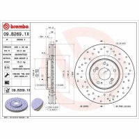 2x BREMBO Bremsscheibe vorne für HONDA ACCORD VIII (CU)