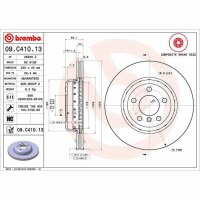 2x BREMBO Bremsscheibe vorne für BMW 5er (F10)