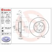 2x BREMBO Bremsscheibe vorne für AUDI A1 Sportback...