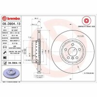 2x BREMBO Bremsscheibe vorne für BMW X4 (G02)