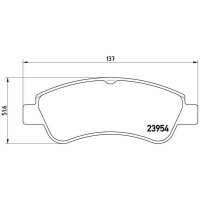 BREMBO Bremsbelagsatz vorne f&uuml;r PEUGEOT 206 CC (2D, 2_)