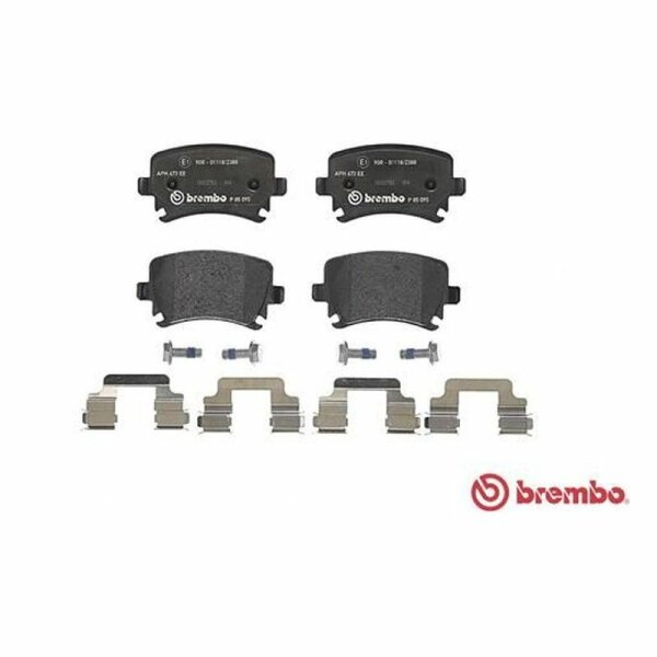 BREMBO Bremsbelagsatz hinten f&uuml;r VW EOS (1F, 1F7, 1F8) PR-Code: 2EA