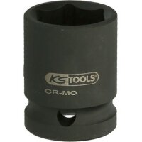 KS TOOLS 1" 6kant-Kraft-Stecknuss,kurz,24mm