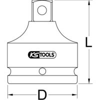 KS TOOLS 1/2" Kraft Bit-Stecknuss Innen6kant, 1/2"