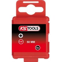 KS TOOLS 1/4" Bit,50mm,PZ1,5er Pack 