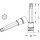 KS TOOLS 1/2&quot; Bit-Stecknuss RIBE m.Bohrung,M12