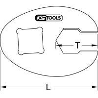 KS TOOLS 3/8" 6kant-Einsteck-Maulschlüssel,10mm 