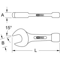 KS TOOLS BRONZE+ Schlag-Maulschl&uuml;ssel 3.3/4AF