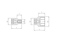 Sonic 23815 1/2 Nuss, 12-kant, 15mm