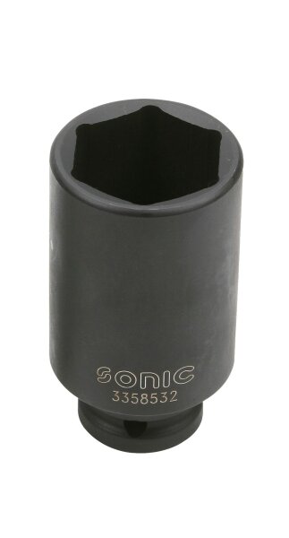Sonic 3358528 1/2 Schlagschraub-Nuss, 6-kant, lang, 28mm